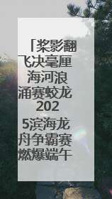 桨影翻飞决毫厘 海河浪涌赛蛟龙 2025滨海龙舟争霸赛燃爆端午