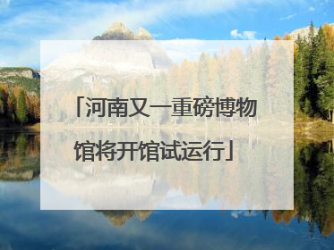 河南又一重磅博物馆将开馆试运行