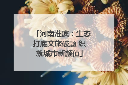 河南淮滨：生态打底文旅破题 织就城市新颜值
