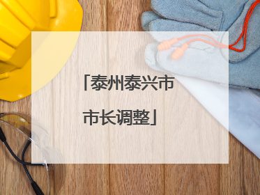 泰州泰兴市市长调整