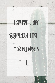 洛南：解锁四联村的“文明密码”