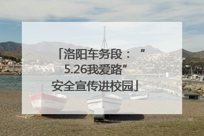 洛阳车务段：“5.26我爱路”安全宣传进校园