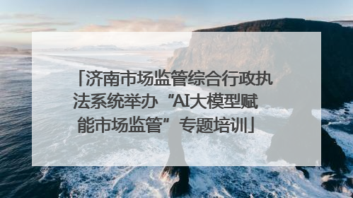 济南市场监管综合行政执法系统举办“AI大模型赋能市场监管”专题培训