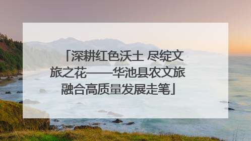 深耕红色沃土 尽绽文旅之花——华池县农文旅融合高质量发展走笔