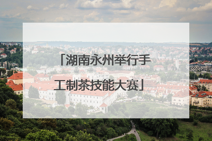 湖南永州举行手工制茶技能大赛