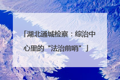 湖北通城检察：综治中心里的“法治前哨”