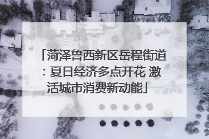 菏泽鲁西新区岳程街道：夏日经济多点开花 激活城市消费新动能
