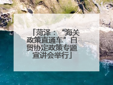 菏泽：“海关政策直通车”自贸协定政策专题宣讲会举行