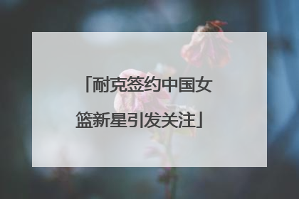 耐克签约中国女篮新星引发关注