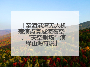 至海港湾无人机表演点亮威海夜空，“天空剧场”演绎山海奇境