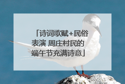 诗词歌赋+民俗表演 周庄村民的端午节充满诗意