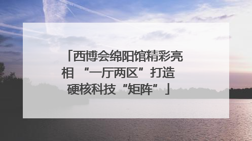 西博会绵阳馆精彩亮相 “一厅两区”打造硬核科技“矩阵”