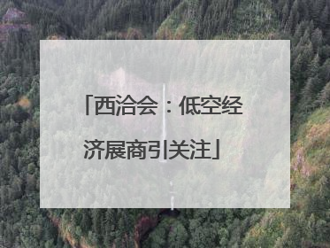 西洽会：低空经济展商引关注
