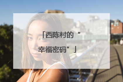 西陈村的“幸福密码”