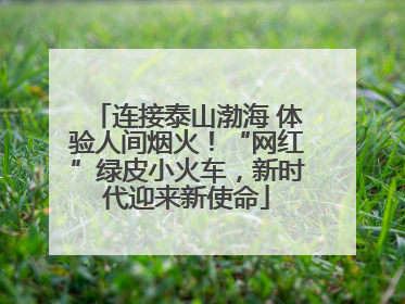 连接泰山渤海 体验人间烟火！“网红”绿皮小火车，新时代迎来新使命