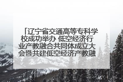 辽宁省交通高等专科学校成功举办 低空经济行业产教融合共同体成立大会暨共建低空经济产教融合新生态论坛