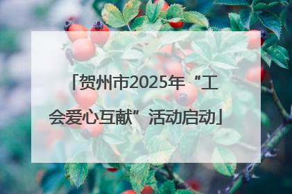 贺州市2025年“工会爱心互献”活动启动