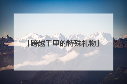 跨越千里的特殊礼物