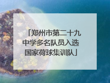 郑州市第二十九中学多名队员入选国家荷球集训队