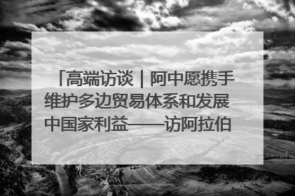 高端访谈｜阿中愿携手维护多边贸易体系和发展中国家利益——访阿拉伯议会议长亚马希