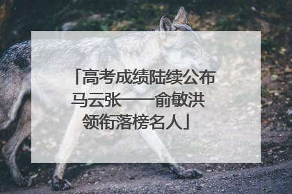 高考成绩陆续公布 马云张一一俞敏洪领衔落榜名人