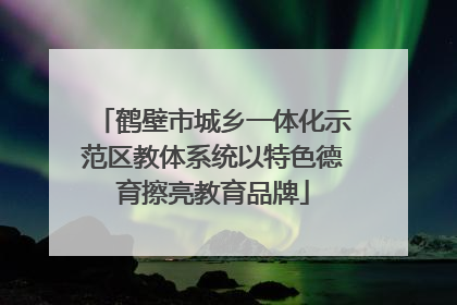 鹤壁市城乡一体化示范区教体系统以特色德育擦亮教育品牌