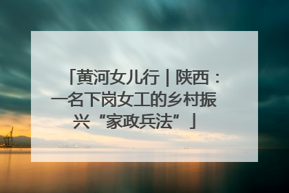 黄河女儿行｜陕西：一名下岗女工的乡村振兴“家政兵法”