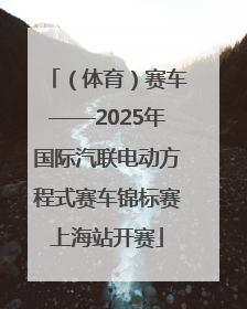 （体育）赛车——2025年国际汽联电动方程式赛车锦标赛上海站开赛