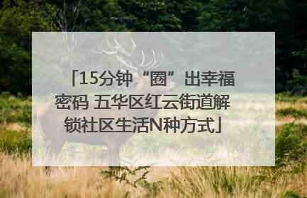 15分钟“圈”出幸福密码 五华区红云街道解锁社区生活N种方式