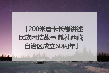 200米唐卡长卷讲述民族团结故事 献礼西藏自治区成立60周年