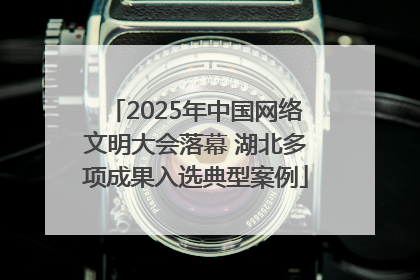 2025年中国网络文明大会落幕 湖北多项成果入选典型案例