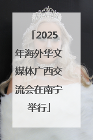 2025年海外华文媒体广西交流会在南宁举行