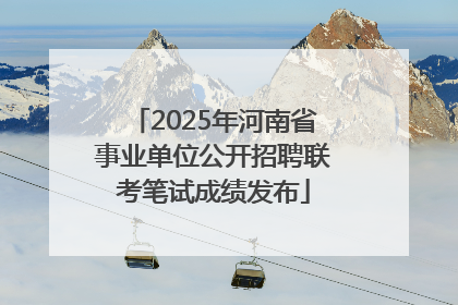 2025年河南省事业单位公开招聘联考笔试成绩发布