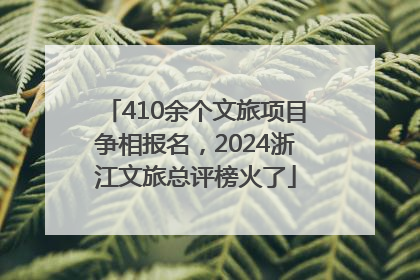 410余个文旅项目争相报名，2024浙江文旅总评榜火了