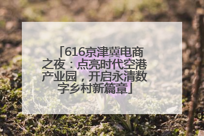 616京津冀电商之夜：点亮时代空港产业园，开启永清数字乡村新篇章