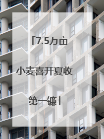7.5万亩小麦喜开夏收第一镰