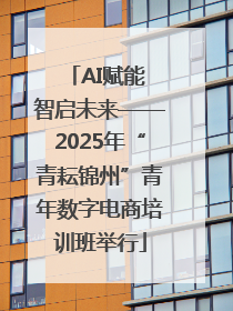 AI赋能 智启未来——2025年“青耘锦州”青年数字电商培训班举行