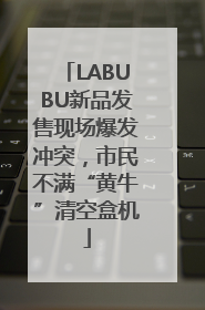 LABUBU新品发售现场爆发冲突，市民不满“黄牛”清空盒机