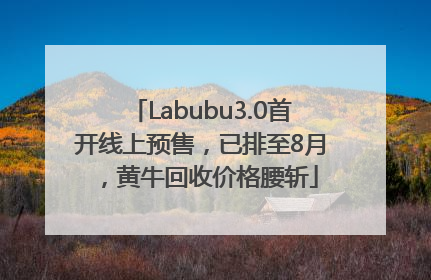 Labubu3.0首开线上预售，已排至8月，黄牛回收价格腰斩