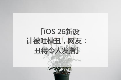 iOS 26新设计被吐槽丑，网友：丑得令人发指